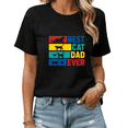 thumbnail image 1 of Black Print Tshirt Graphic Tees Shirts Cat Dad Cool S-5XL Tops, 1 of 5