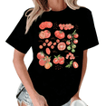 thumbnail image 1 of Black Print Tshirt Graphic Tees Shirts S-5XL Tomato Pattern Print Cozy Casual Trendy Tops, 1 of 5