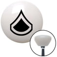 thumbnail image 1 of Black Private First Class White Retro Shift Knob with M16 x 1.5 Insert Shifter Auto Brody, 1 of 1
