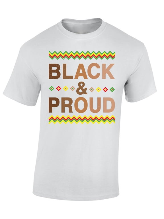 Black and Proud Men T-Shirt - Graphic Tee S M L XL 2XL 3XL 4XL 5XL - USA Shirts for Men Political Top Black History Month Shirt Resistance T-Shirt BLM Gifts