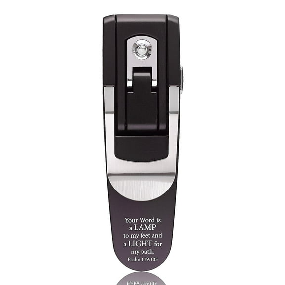 Black - Psalm 119:105 Hydraulic Pop-up Booklight