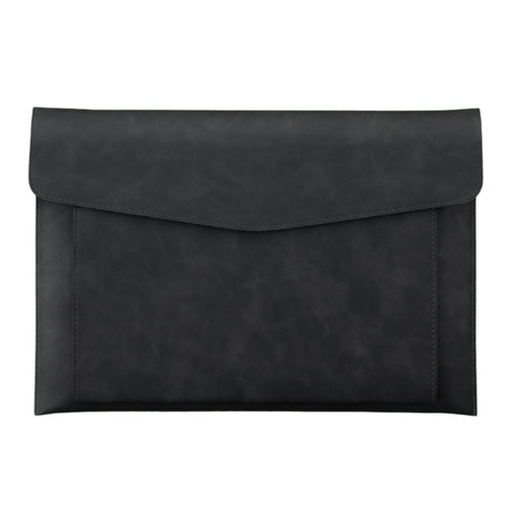 Magnetic Lock Leather File Bag A4 Paper File Bag Folder Bag Data Business Easy Briefcase Bag