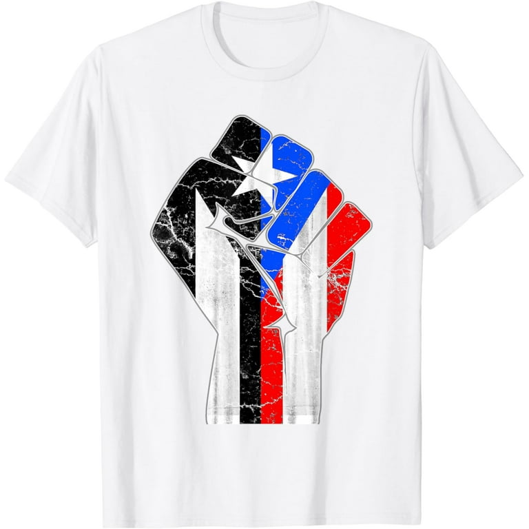 Puerto Rico Resiste Boricua Flag TShirt Fist T-Shirt Puerto Rico Resiste Boricua Flag TShirt Fist T-Shirt