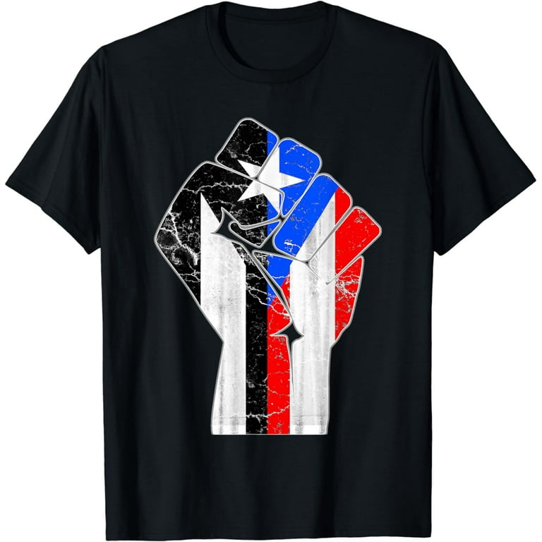 Puerto Rico Resiste Boricua Flag TShirt Fist T-Shirt Puerto Rico Resiste Boricua Flag TShirt Fist T-Shirt