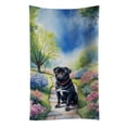 thumbnail image 1 of Black Pug Spring Path Kitchen Towel, 1 of 5