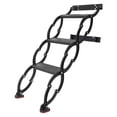 thumbnail image 1 of Black Pull Down Attic Ladder 3-Steps, Retractable Folding Stairs with Armrests, Telescoping Step Ladders, Wall-Mounted Retractable Ladder, 29.5 in Height for Loft, Garage, Warehouse, 1 of 15