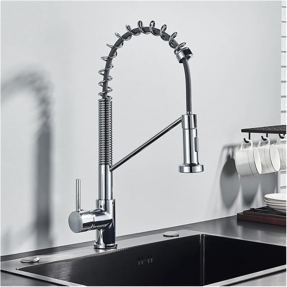 Black Pull Out Kitchen Sink Faucet Deck Mounted Stream Sprayer Kitchen Mixer Tap Bathroom Kitchen Hot Cold Tap 360 Rotation Tap