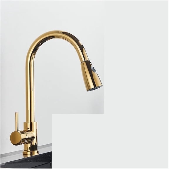 Black Pull Out Kitchen Sink Faucet Deck Mounted Stream Sprayer Kitchen Mixer Tap Bathroom Kitchen Hot Cold Tap