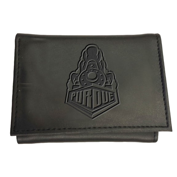 Black Purdue Boilermakers Hybrid Tri-Fold Wallet