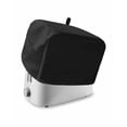 thumbnail image 1 of Black Pure Color Toaster Cover 2 Slice, Small Kitchen Appliance Covers, Aesthetics Contemporary Luxury Toaster Oven Cover with Loop, Bread Machine Cover Polyester Dust Cover Protection, 1 of 4