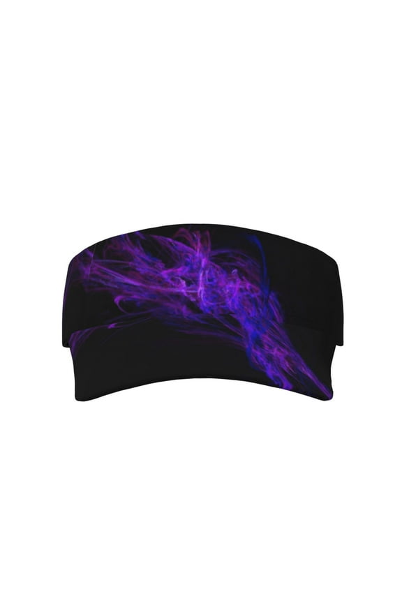 Black Purple Abstract Visor Hats Adjustable Beach Sun Visors Sports Outdoor Visor For Women Men