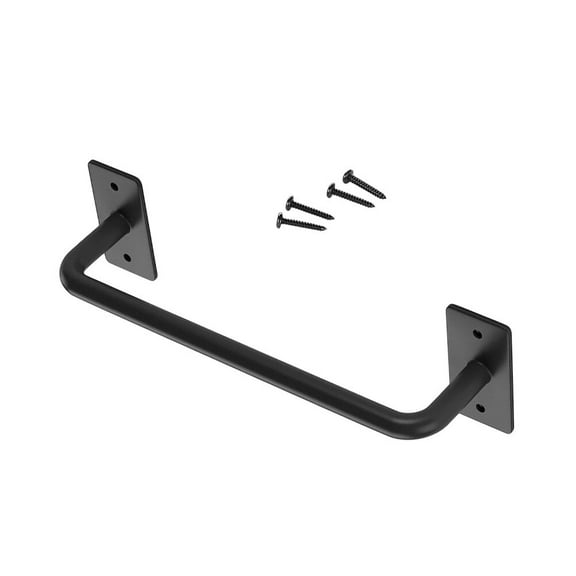 Black Push Door Handle Sliding Security Bar Country Industrial