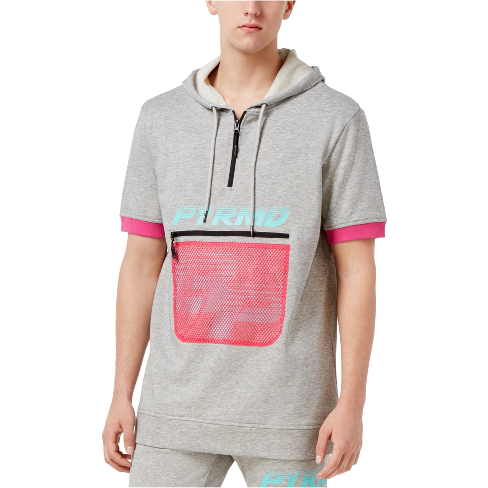 Black Pyramid Mens Cotton Hoodie Sweatshirt Grey XXX Large