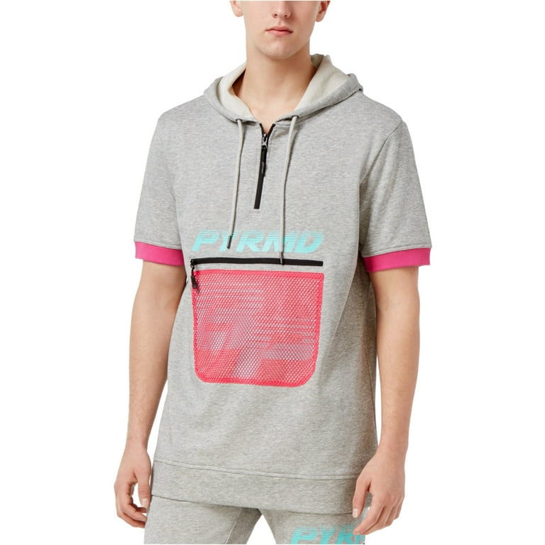 Black Pyramid Mens Cotton Hoodie Sweatshirt Grey XXX Large
