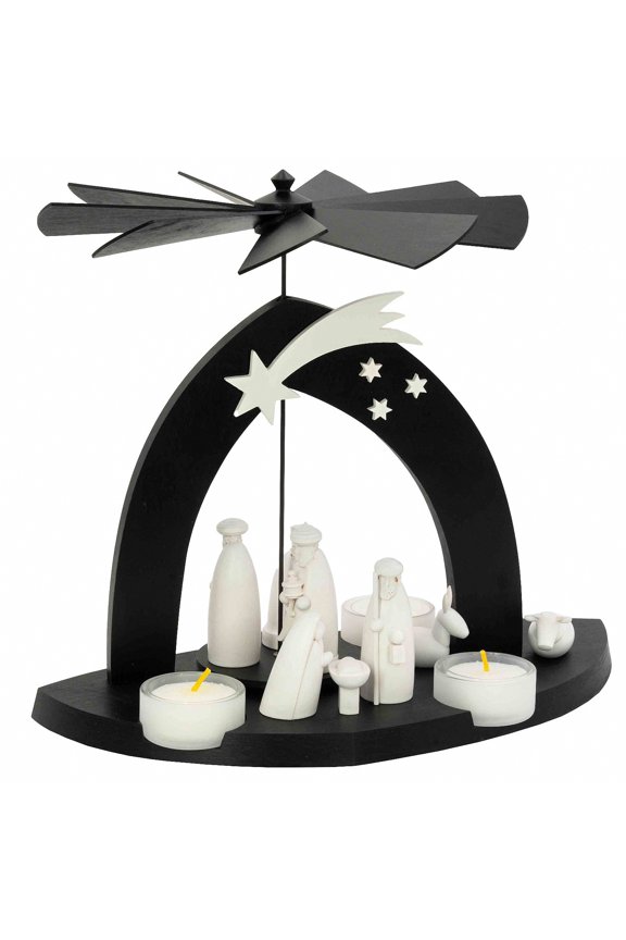 Black Pyramid of Christ Birth with the Three Wise Men by Schalling