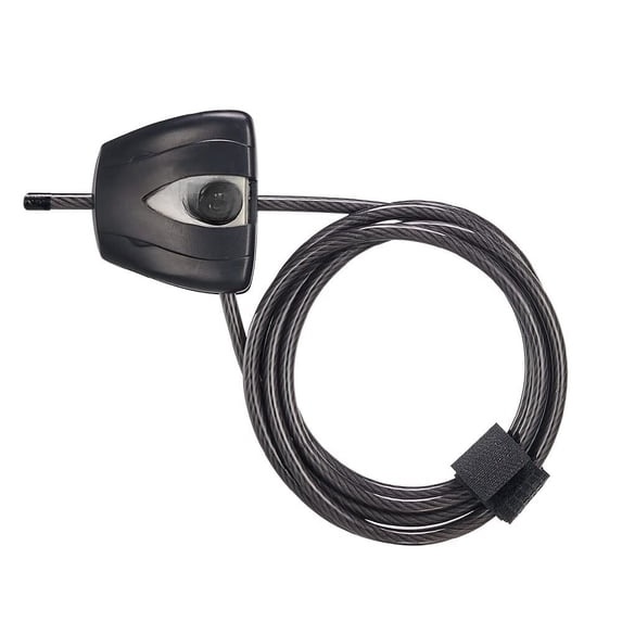 Black Python Steel Cable Lock with Keys, Heavy Duty Anti-Theft Trail