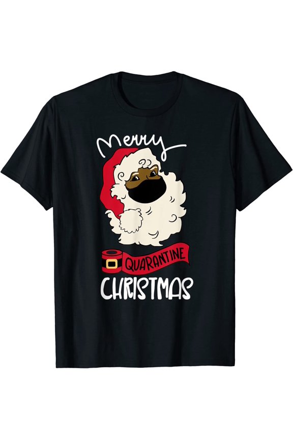 Black Quarantine Santa With Mask Black Owned Business