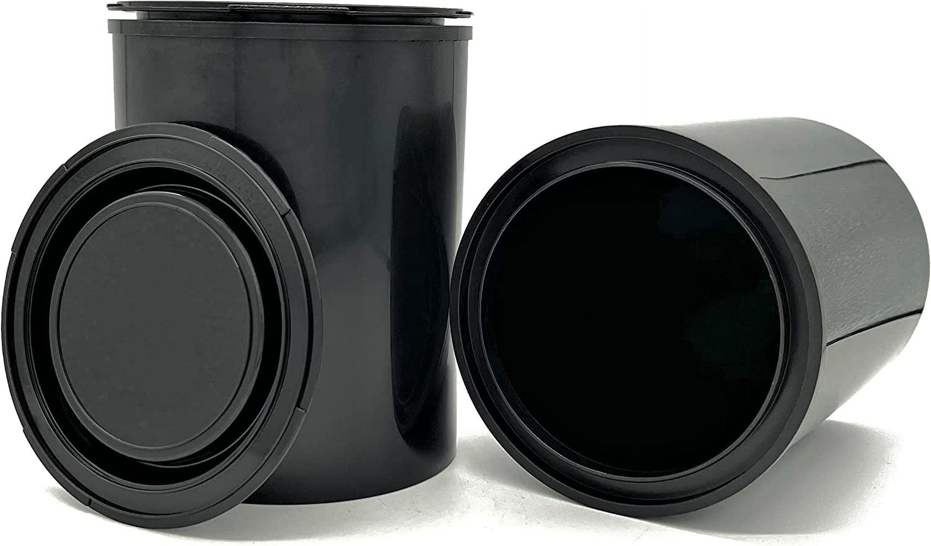 Black Quart Size Plastic Paint Cans with lids, Paint, Arts and Crafts