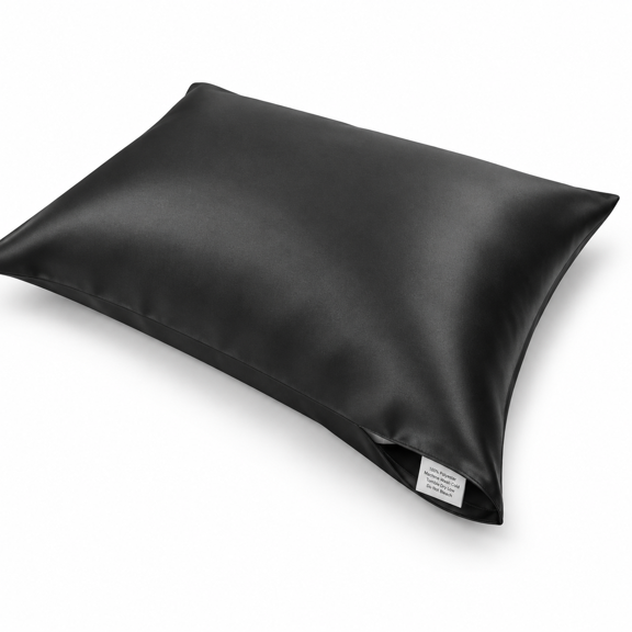 Black Queen: 20''x30''-2 Pack 22 Momme 6A Grade Mulberry Silk Pillowcases