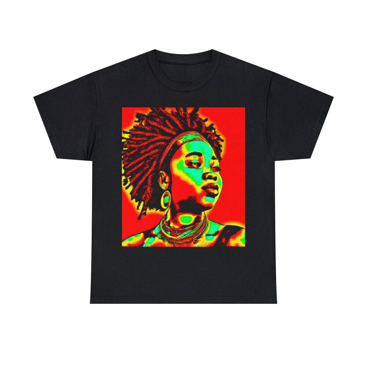 Black Queen African American Art T Shirt Empowerment Melanin Roots ...