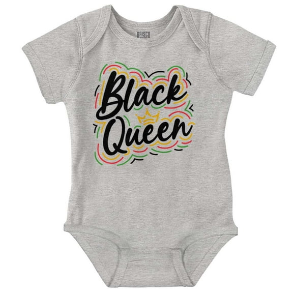 Black Queen Crown Empowerment Quote Bodysuit Jumper Girls Infant Baby Brisco Brands 6M