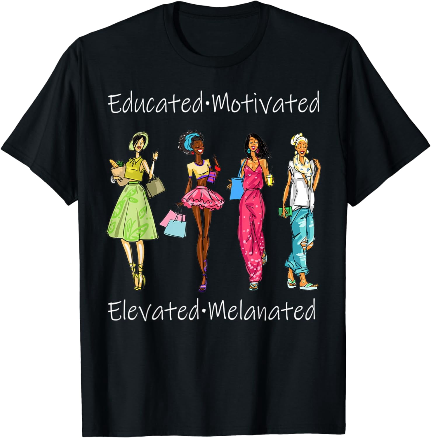 Black Queen Sweatshirt Proud Melanin Strong Educated Retro Vintage TS01 main image 1