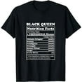 thumbnail image 1 of Black Queen Nutrition Facts Black History Month BLM Melanin T-Shirt, 1 of 5