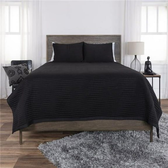 Black Queen Size Microfiber 300 Thread Count Machine Washable Down Alternative Comforter