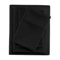 thumbnail image 1 of Black Queen Size Sheet Set Soft Brushed Bed Sheets Microfiber Hotel Luxury Set of 4 Pieces – Flat Sheet Fitted Sheet 2 Pillowcases 15 " Deep Pocket Fade Wrinkle Stain Resistant Bedding, 1 of 6