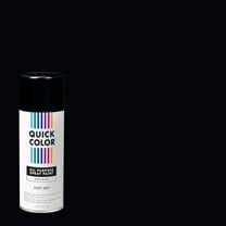 Black, Quick Color Gloss All Purpose Spray Paint-391192, 10 oz