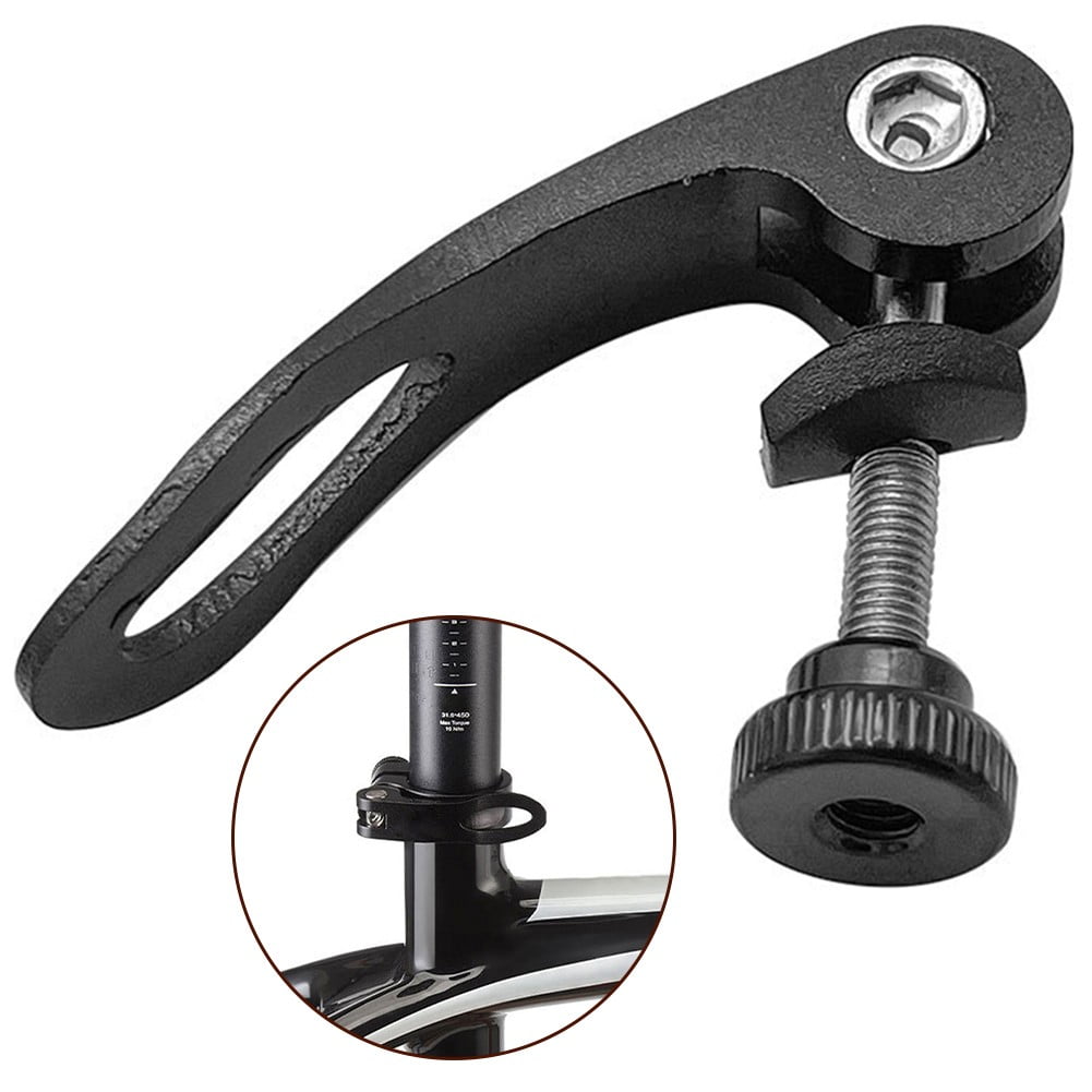 Black Quick Release Bicycle Seatpost Clamping Bolt Lever Bike Connector