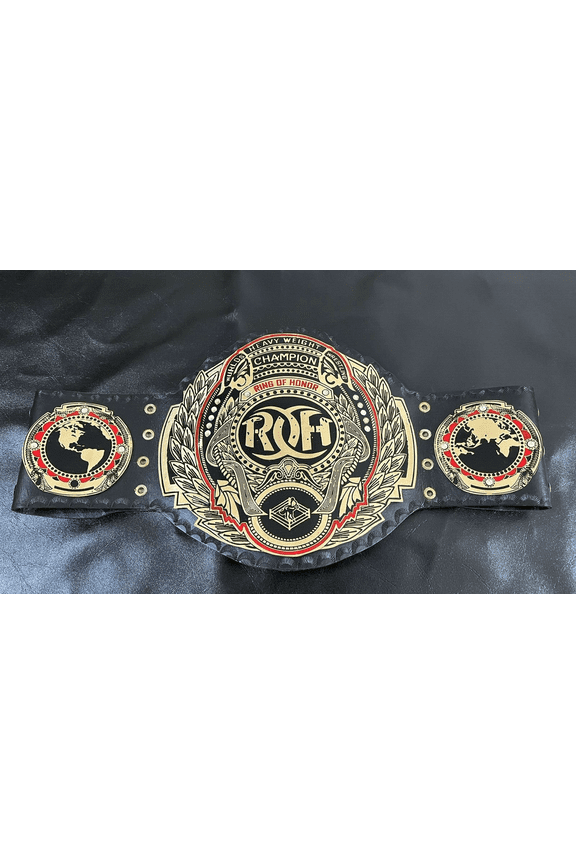Black ROH Ring of Honor World Heavyweight Championship Replica Belt