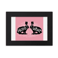 thumbnail image 1 of Black Rabbits Animal Outline Natural Desktop Photo Frame Ornaments Picture Art Painting, 1 of 4