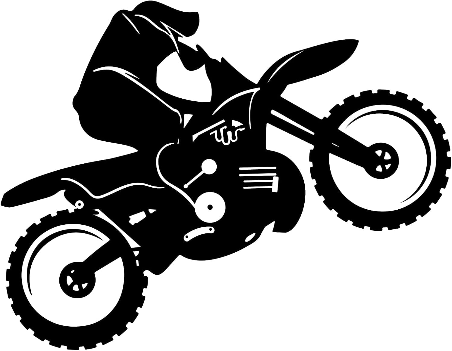 Motocross Wall Stickers Decal - 63"x16" Vinyl Dirt Bike Decor For Boys Bedroom, Removable & Waterproof - View #2