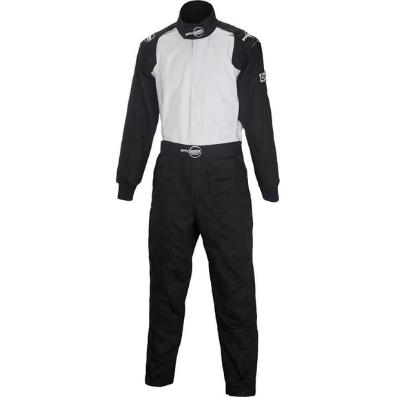 Black Racing Suit-One Piece-Single Layer, Small