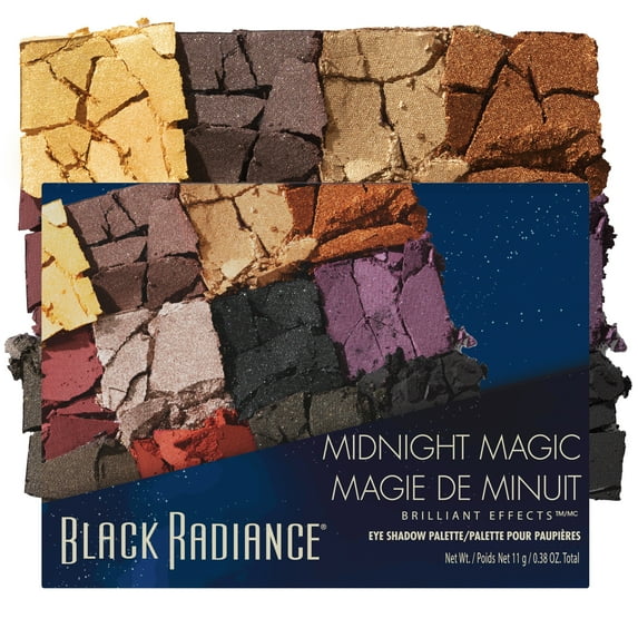 Black Radiance Brilliant Effects 12 Pan Eye Shadow Palette - Midnight Magic
