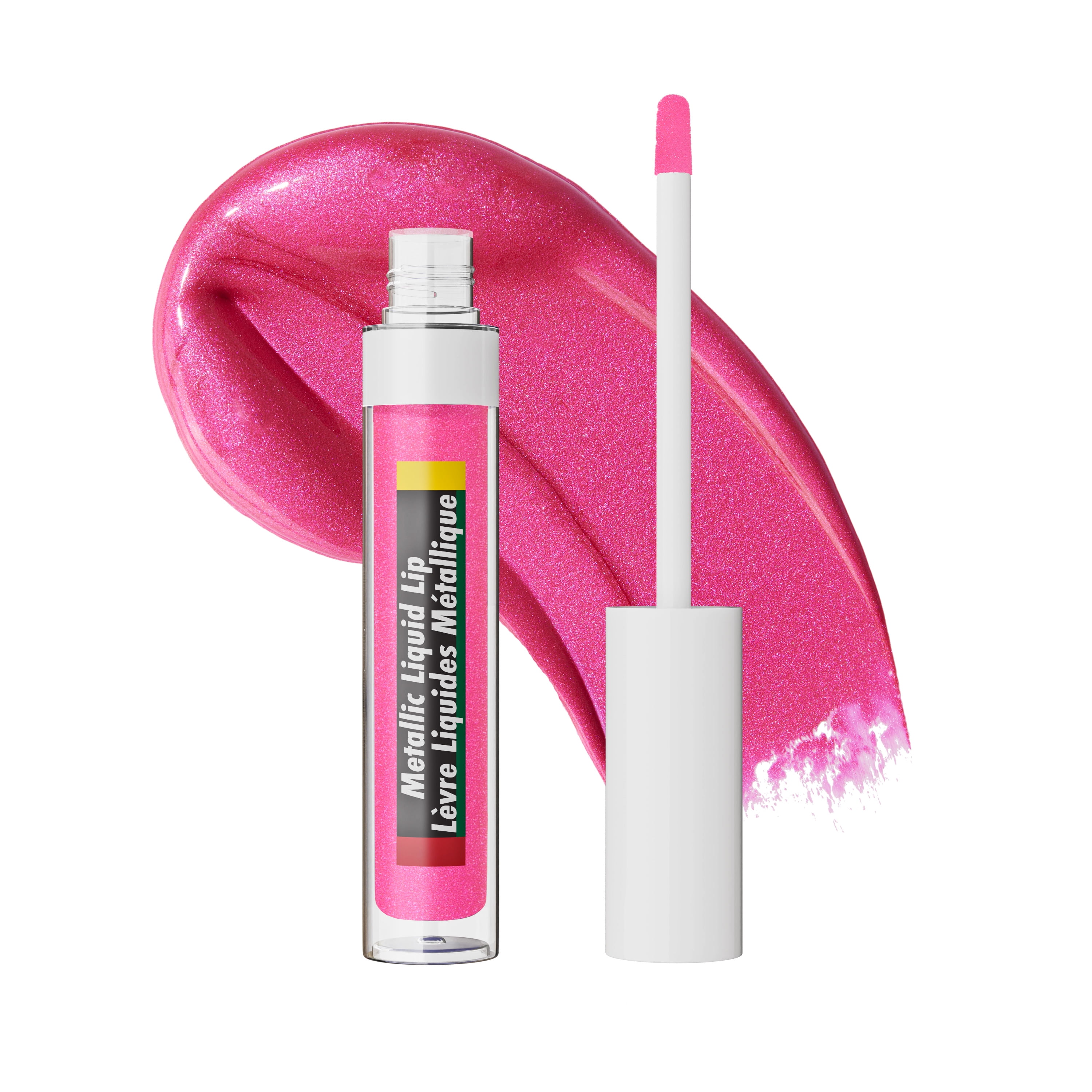 Black Radiance Cross Colours Metallic Liquid Lip in Fresh Drip Pink