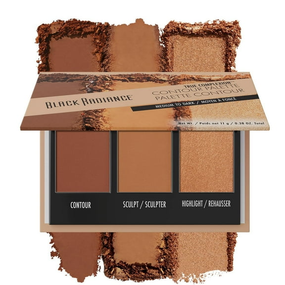 Black Radiance True Complexion Contour Palette Makeup - Medium To Dark