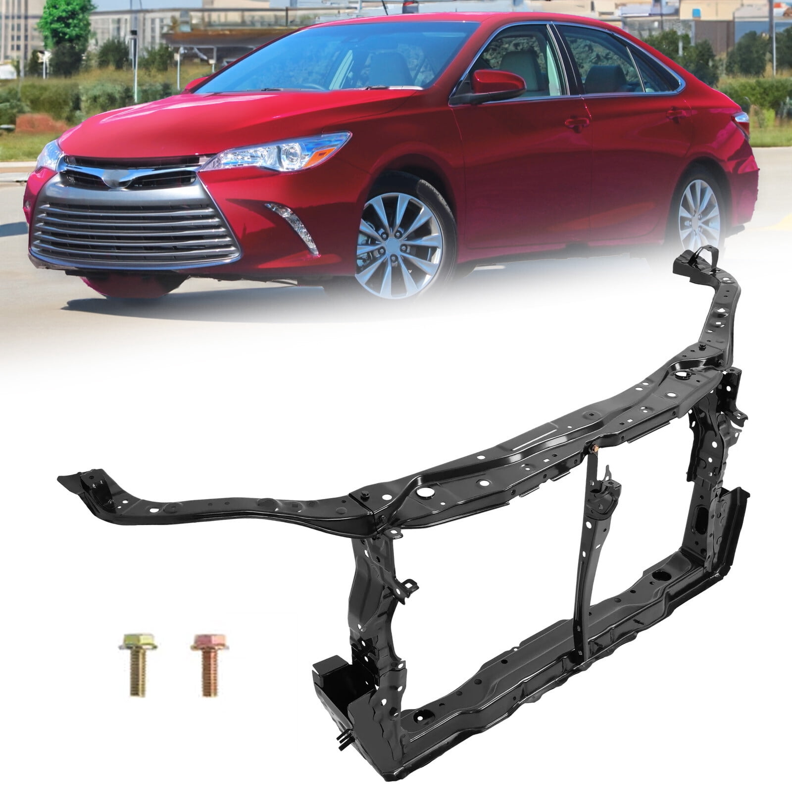 Black Radiator Support Assembly For Toyota Camry 2015-2017 Steel ...