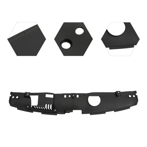 Black Radiator Support Cover Top Panel, For 2018-2022 Honda Accord Radiator Support Cover Top Panel Front Upper Radiator Support Cover Top Panel