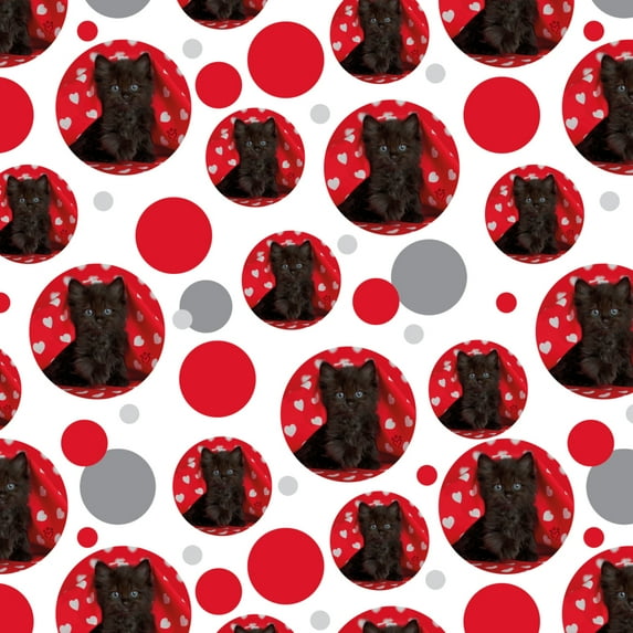 Black Ragdoll Tiffany Cat Kitten Hearts Love Premium Gift Wrap Wrapping Paper Roll