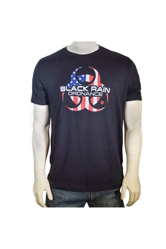 American Flag Biohazard Logo Premium Unisex Short Sleeve T-Shirt