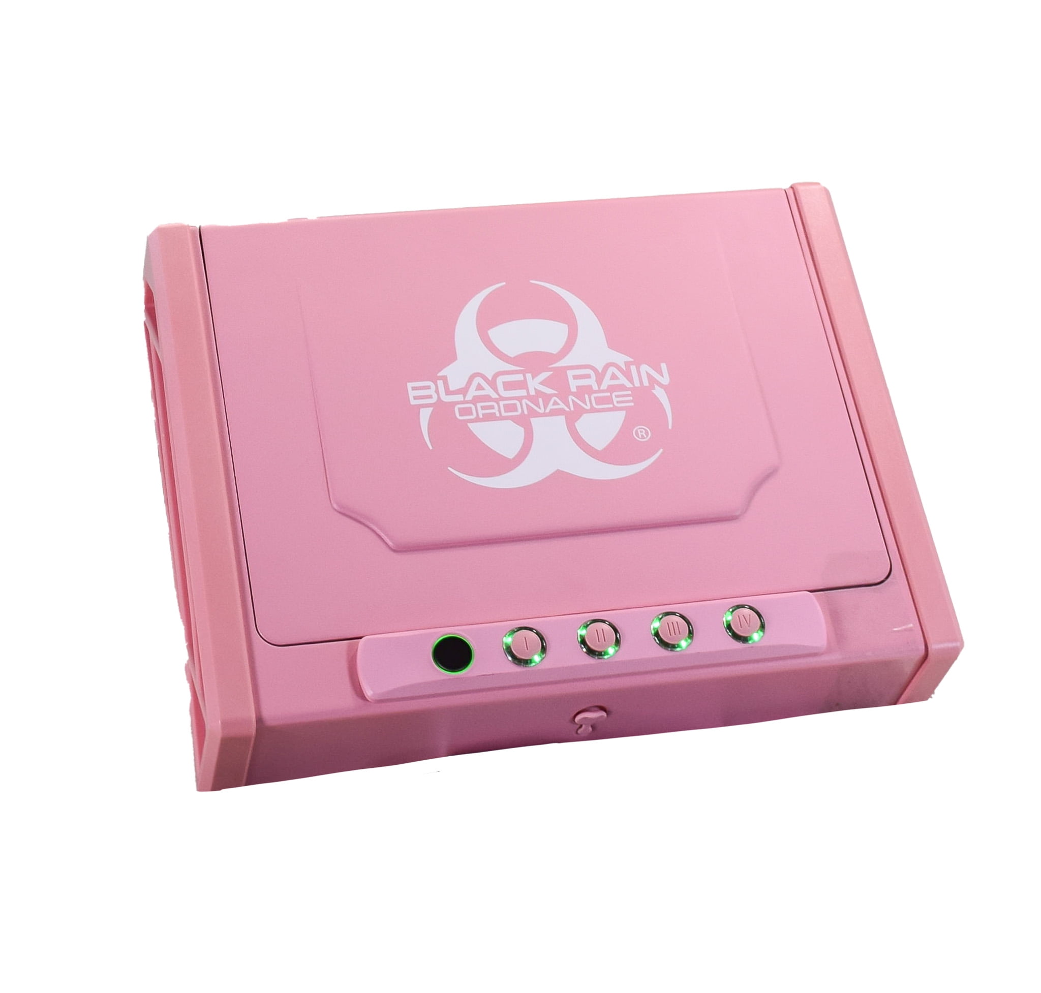 Black Rain Ordnance High Strength 2 Pistol Gun Safe with Biometric System, Pink