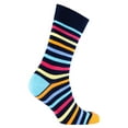 thumbnail image 1 of Black Rainbow Stripe Socks, 1 of 5