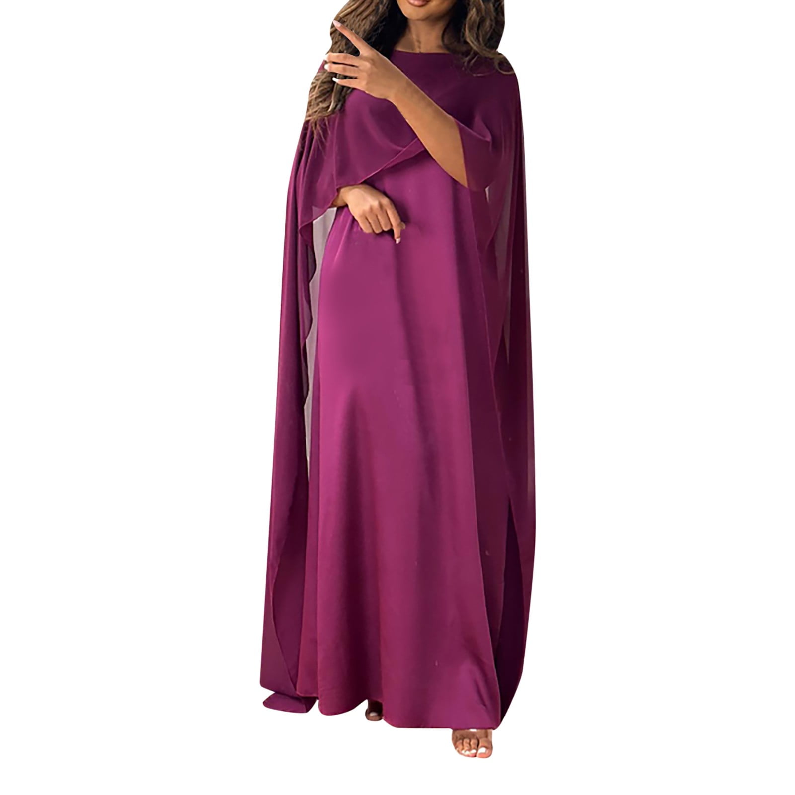 Black Ramadan Dress For Women Long Sleeve Pullover Plus Size Green Hot