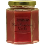Black Raspberry Vanilla Scented Soy Candle -Just Makes Scents