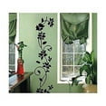 thumbnail image 1 of Black Rattan Flower Removable Vinyl Wall Decor Decal Sticker Black/FlowerRattan (Black/Flower, 1), 1 of 1