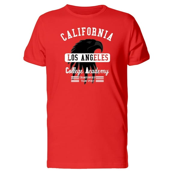 Black Raven Head La California T-Shirt Men -Image by Shutterstock, Male Small