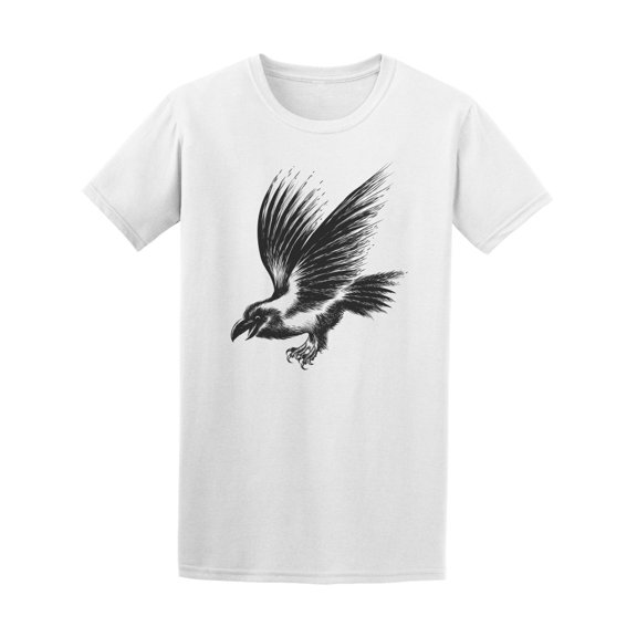 Black Raven Hunting T-Shirt Men -Image by Shutterstock, Male Small