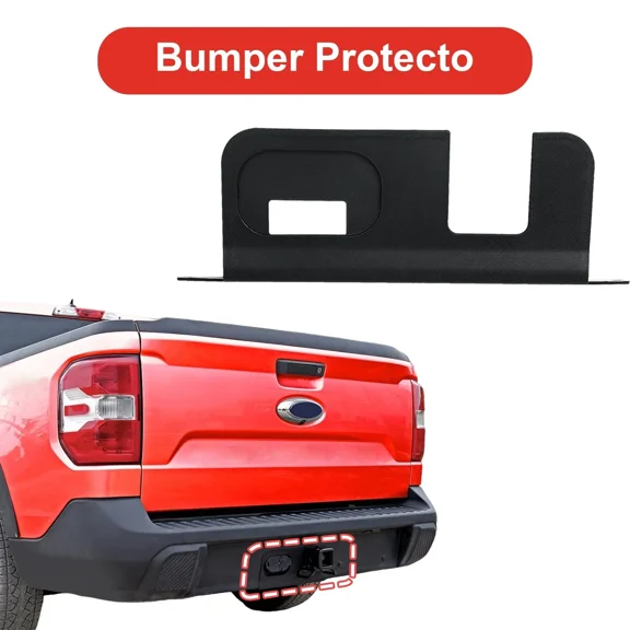 Black Rear Bumper Cover Plate with 4/7-Pin Connector Hitch For 22-25 Maverick